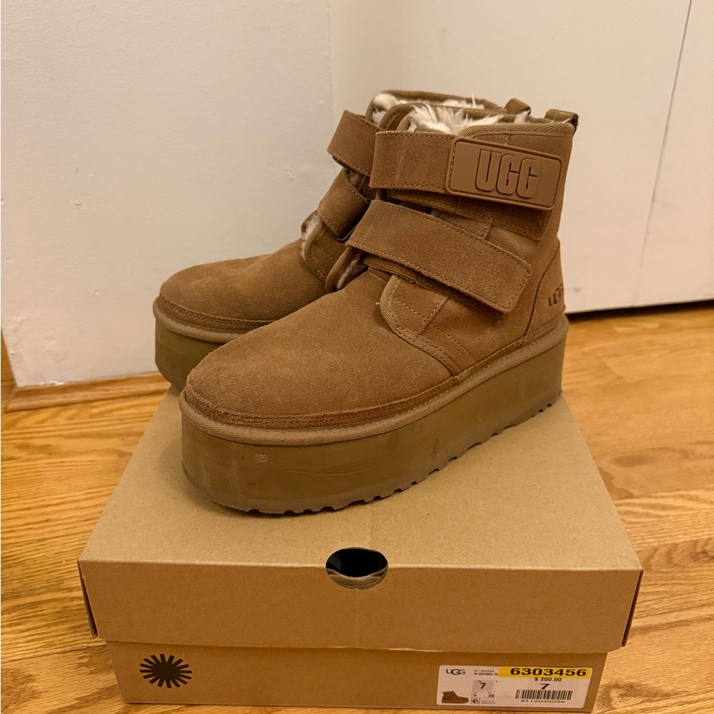 UGG Platform Velcro Boots